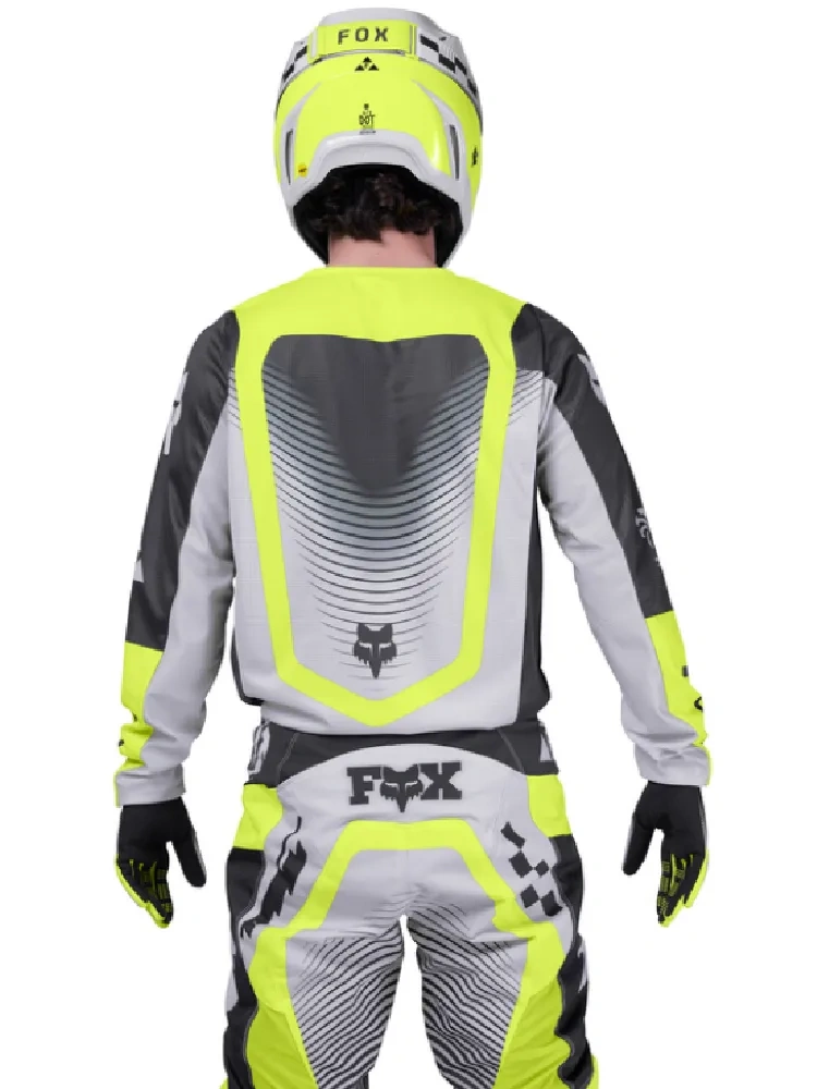 Bluza enduro Fox 180 Collect czarno-szaro-żółta