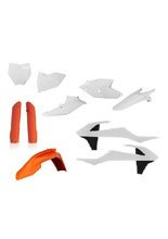 Pełny zestaw plastików Acerbis KTM modele SX/ SX-F biało-pomarańczowy