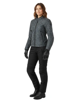 Kurtka motocyklowa damska tekstylna REV’IT! Shade H2O szara panterka