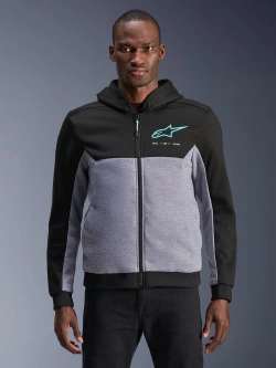 Bluza motocyklowa Alpinestars Chrome V2 czarno-szaro-niebieska