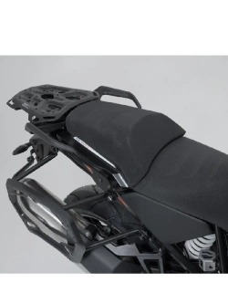 Zestaw: kufry boczne DUSC M i L + kufer centralny DUSC L + stelaże PRO + stelaż Adventure-Rack SW-Motech KTM Super Adventure 1290/ R/ S (21-)/ 1390 R/ S/ Evo (24-) [poj.: 1 x 33l + 2 x 41l]