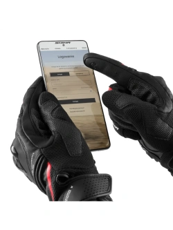 Rękawice motocyklowe Shima Spark 3.0 czarno-czerwone
