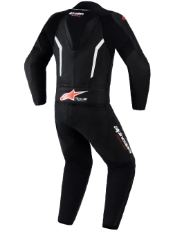 Kombinezon motocyklowy skórzany dwuczęściowy Alpinestars GP Force V2 czarno-biało-czerowny