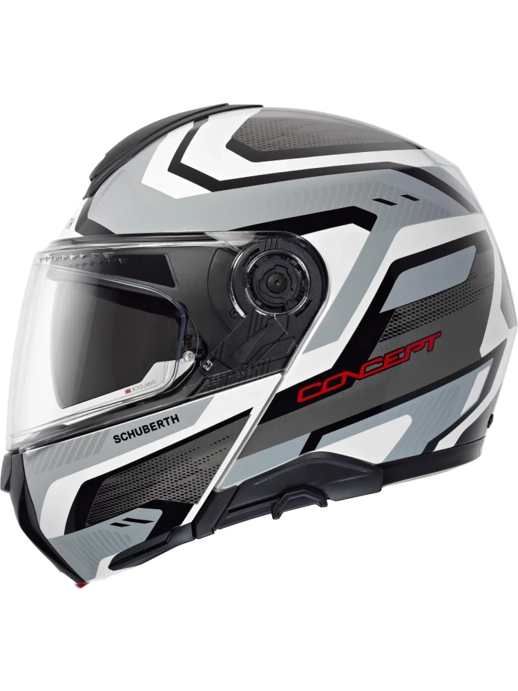 Kask szczękowy Schuberth Concept Kinetic srebrno-biało-szary
