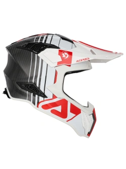 Kask enduro Acerbis Airstrike-C biało-czerwony