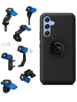 Zestaw na motocykl: etui MAG na telefon Samsung Galaxy A55(magnetyczne) + mocowanie Quad Lock