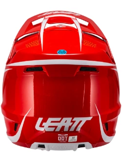 Kask enduro Leatt Moto 3.5 z goglami czarno-biało-czerwonymi