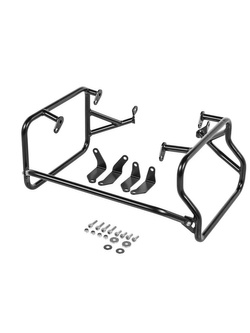 Zestaw: kufry boczne czarne Zega Evo X + stelaże czarne Touratech Harley Davidson RA1250 Pan America (21-) [poj.: 45l+45l]