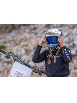 Gogle motocyklowe Klim Rage Off-Road szare ze srebrną lustrzaną szybką