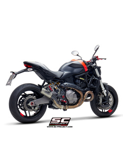 Tłumik SC-Project CR-T Titanium [tytanowa rura łącząca] (Slip on) - Ducati Monster 821 [18-20]