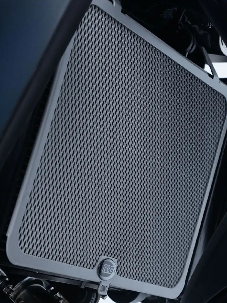 Osłona chłodnicy R&G aluminiowa do Kawasaki Ninja 250/400 (18-)/ Z400/ Z250 (19-) szara