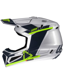 Kask enduro Leatt Moto 2.5 V25 Steel srebrno-czarny-fluo