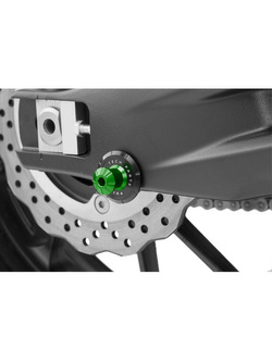 Rolki wahacza PUIG do motocykli Kawasaki / KTM RC (M10x125 - zielone PRO)