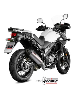 Pełny układ wydechowy (Oval) MIVV do Suzuki DL 650 V-Strom / XT (17-) titanium