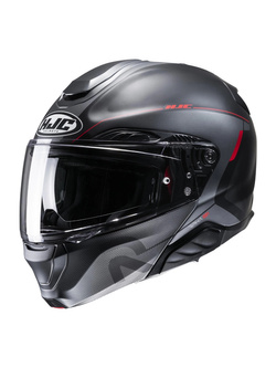 Kask szczękowy HJC RPHA 91 Combust czarno-czerwony
