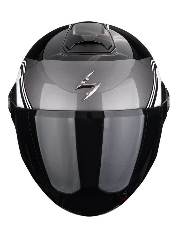 Kask otwarty Scorpion Exo-City II Vita czarno-biały