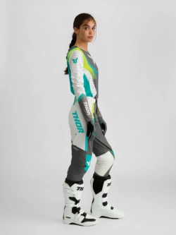 Spodnie cross damskie Thor Sportmode Velocity szaro-niebieskie