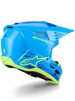 Kask enduro Alpinestars SM3 Force niebieski-fluo