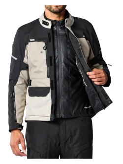 Kurtka motocyklowa tekstylna REV’IT! Outback 5 H2O brązowo-czarna