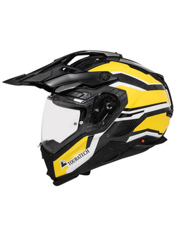 Kask adventure Touratech Aventuro Pro Carbon czarno-biało-zółty