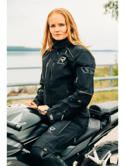 Kurtka motocyklowa damska tekstylna Rukka FlexoRina czarno-brązowa