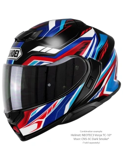 Kask szczękowy Shoei Neotec 3 Voryx TC-10 czarno-niebiesko-czerwony
