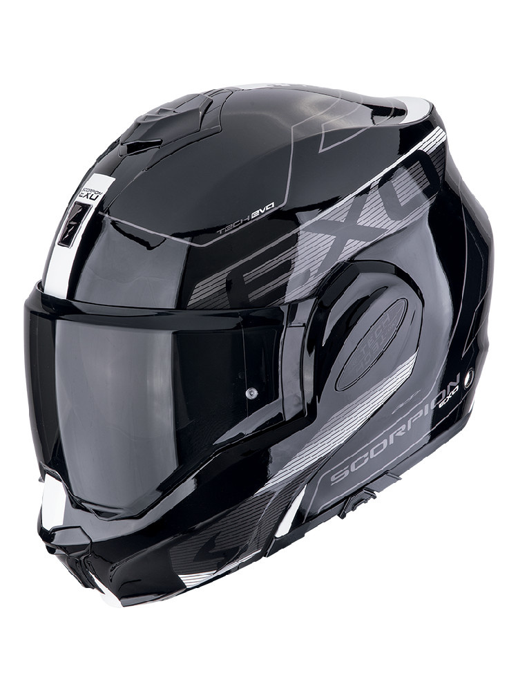 Kask szczękowy Scorpion Exo-Tech Evo Traveller czarno-biały