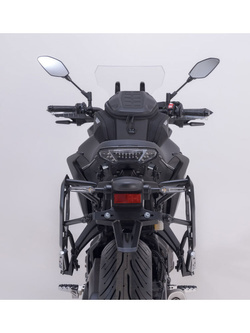 Zestaw: kufry boczne + stelaże EVO TRAX ADV SW-Motech Yamaha MT-07 Tracer (16-23) [poj.: 2 x 45 L] srebrne