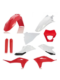 Pełny zestaw plastików Acerbis GasGas EC 250/F/300/350F (21-23) biało-czerwony