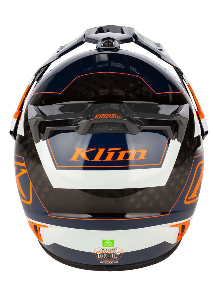 Kask integralny Klim Krios PRO Karbon pomarańczowo-niebieski
