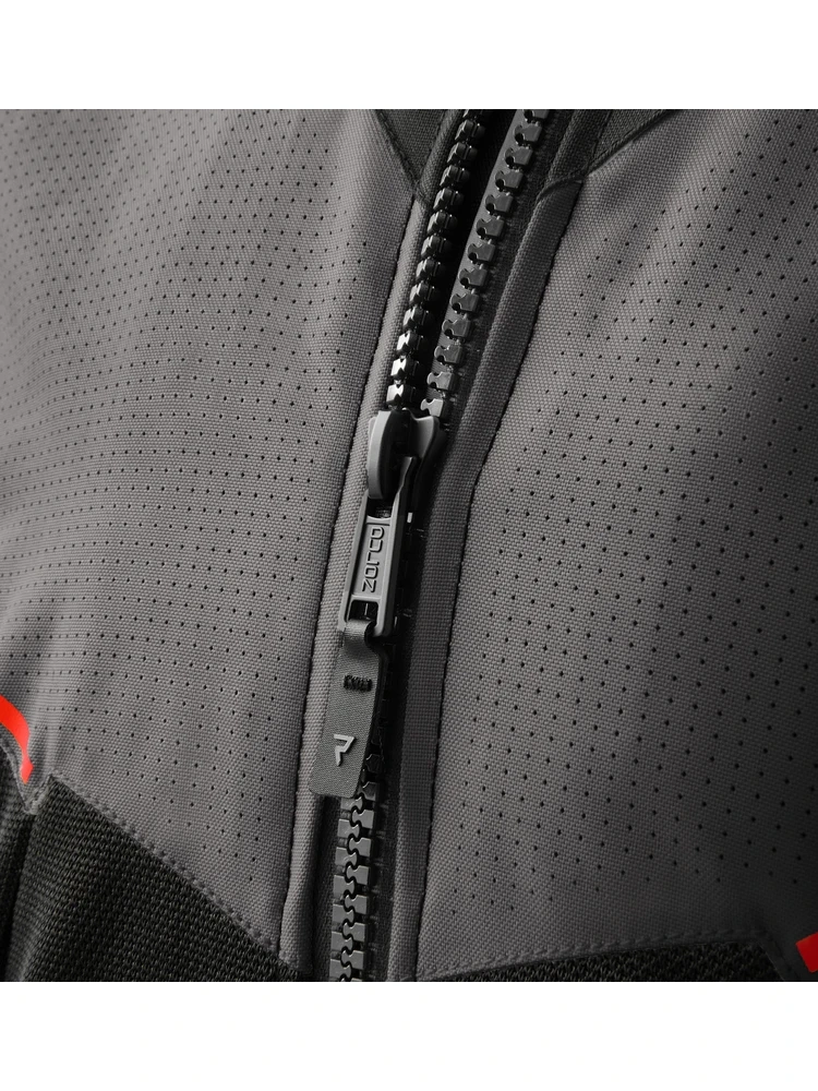 Kurtka motocyklowa tekstylna Rebelhorn Hiflow V czarno-szaro-czerwona