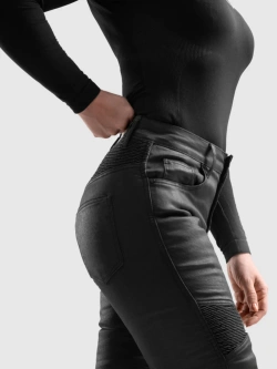 Jeansy motocyklowe damskie Rebelhorn Roxy czarne