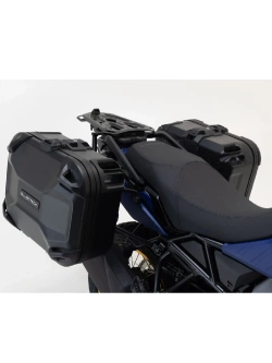 Zestaw: kufry boczne DUSC M i L + stelaże PRO SW-Motech Aprilia Tuareg 660 (21-) [poj.: 33l + 41l]