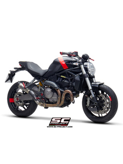 Tłumik SC-Project S1 Titanium + Carbon (Slip on) - Ducati Monster 821 [18-20]