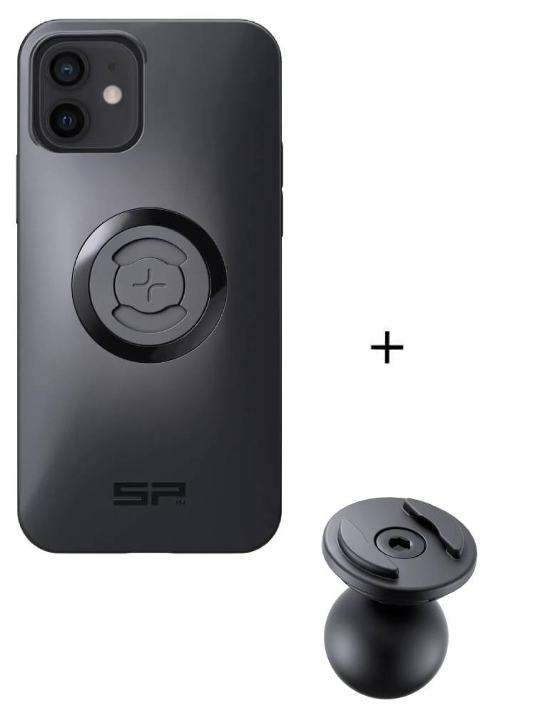 Zestaw: etui na telefon iPhone 12/12 Pro + uchwyt kulowy Pro SPC+ SP Connect