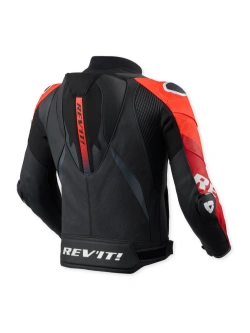 Kurtka motocyklowa skórzana REV’IT! Hyperspeed 3 Pro czarno-czerwona