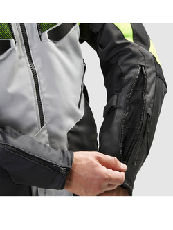 Kurtka motocyklowa tekstylna Rebelhorn Hiker IV czarno-szaro-żółta
