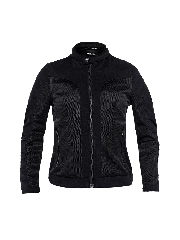 Kurtka motocyklowa tekstylna damska John Doe Aero Mesh czarna