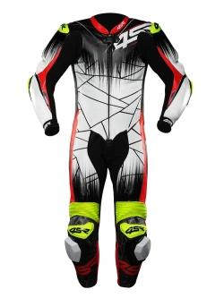 Kombinezon motocyklowy jednoczęściowy 4SR Racing Ultra Light Matrix AR biało-czarno-czerwony