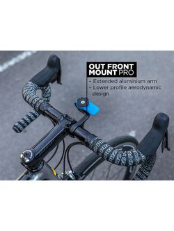 Uchwyt z niskim aluminiowym profilem mocowany na kierownicy Out Front Mount Pro Quad Lock