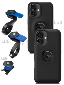 Zestaw rowerowy: etui na telefon iPhone 16 oraz mocowanie Quad Lock