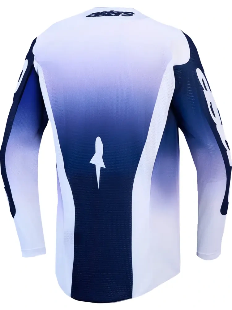 Bluza cross Alpinestars MX Racer Air Amber biało-niebieska