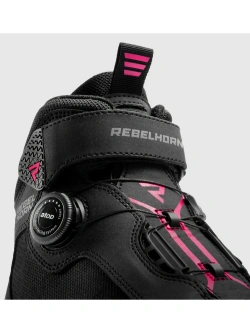 Buty motocyklowe Rebelhorn Spark 3 czarno-różowe