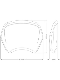 Owiewka motocyklowa płytowa PUIG Retroplate Honda CMX 1100 Rebel/DCT (21-) czarna matowa