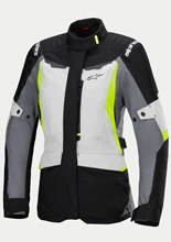 Kurtka motocyklowa damska tekstylna Alpinestars Stella ST-1 WP czarno-szaro-fluo