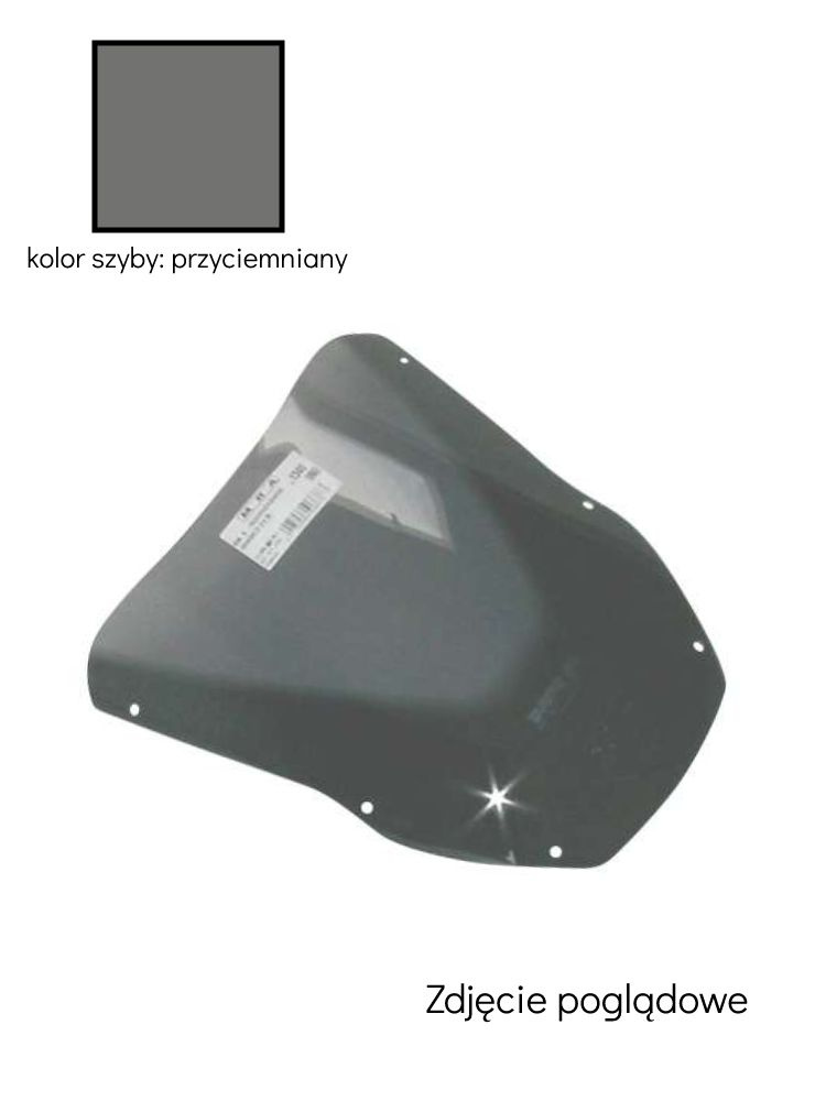 Szyba motocyklowa MRA oryginalny kształt "O" Kawasaki ZX 12 R (00-01) przyciemniana