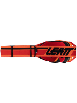 Gogle motocyklowe Leatt Velocity 6.5 Flame z przezroczystą szybą pomarańczowe