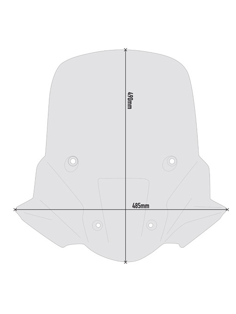 Szyba motocyklowa GIVI Triumph Tiger 900/ GT/ GT Pro/ Rally/ Rally Pro (20-) przyciemniana