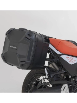 Zestaw: kufry boczne DUSC M i L + stelaże PRO SW-Motech BMW R12 G/ S (25-) [poj.: 33l + 41l]