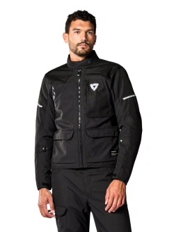 Kurtka motocyklowa tekstylna REV’IT! Convergent H2O czarna